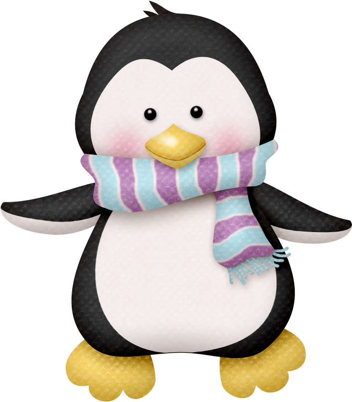 Mussel Clipart Penguin - It's Cold Outside Gif (729x971)