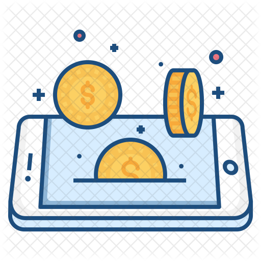 Mobile, Concept, Coin, Dollar, Currency, Money, Finance - Money Mobile Icon (512x512)