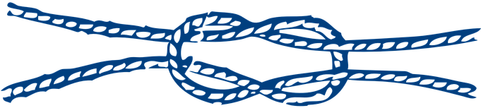 Knot Rope String Tied Twisted Cord Blue Gr - Simpul Mati Png (680x340)