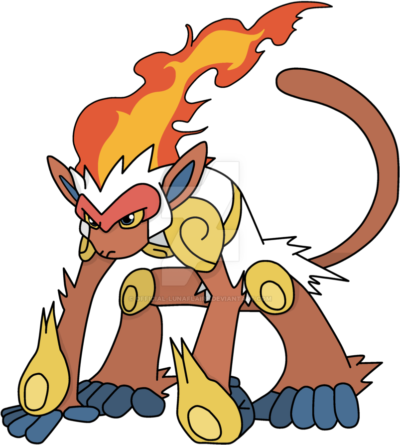Clarissa's Infernape By Luluflaire On Deviantart - Fire Monkey Pokemon (1024x910)