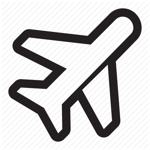 Airline, Airplane, Flight, Fly, Jet, Plane, Transportation, - Pasaporte Para Colorear (512x512)