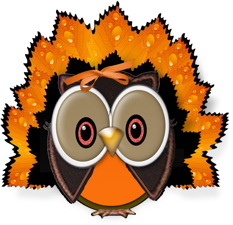 Turkey 2 Ha Ha Copy Blog Preview - Happy Thanksgiving Owls (800x774)