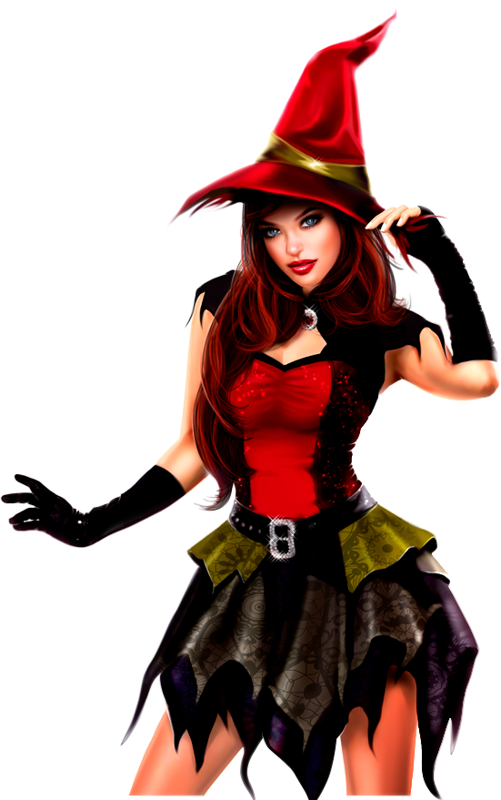 Девушки 3d - Halloween (501x800)