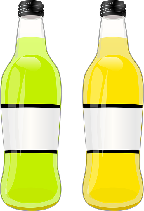 Juice Clipart Glass Soda - Botellas De Jugo Png (493x720)