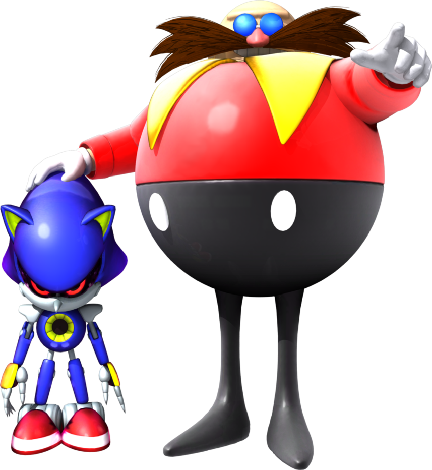 Doctor Robotnik And Metal Sonic By Itshelias94 - Dr Eggman And Metal Sonic (857x932)