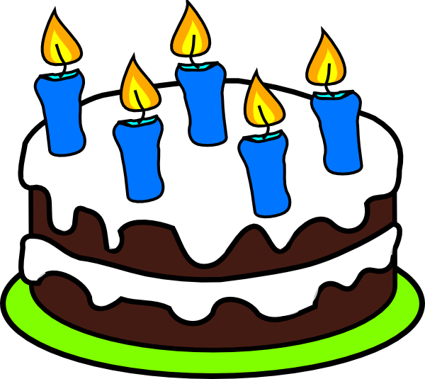 5 Candles On A Cake (600x535)