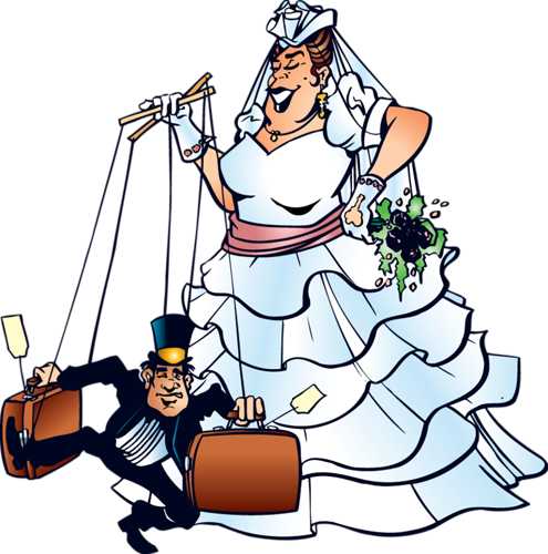 Bride And Groom - Sjove Billeder Af Brudepar (495x500)