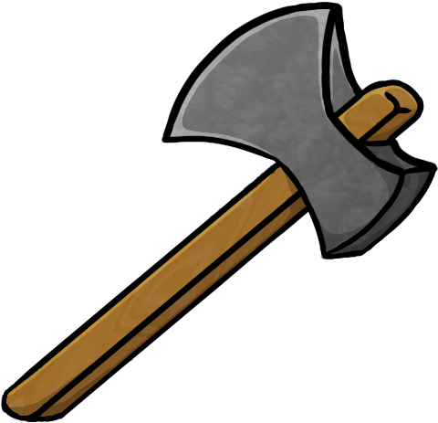 Sword Clipart Minecraft Cartoon - Axe Clipart Png (512x512)