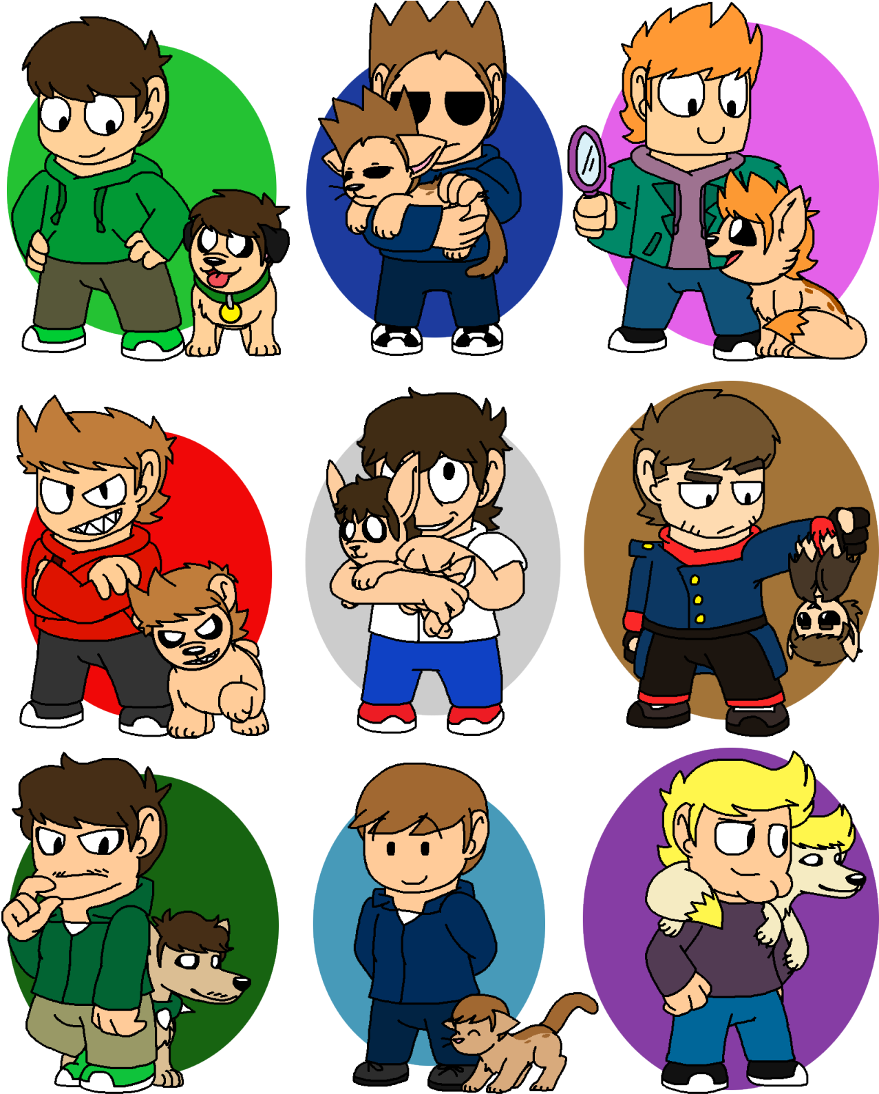 I Was Working On This For A Long Time, And Even Though - Eddsworld As Animals (1280x1600)
