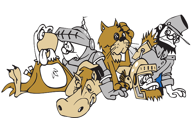 The Animals, War, Cartoon, Battle, After, Soldiers, - Battle Clipart (640x392)