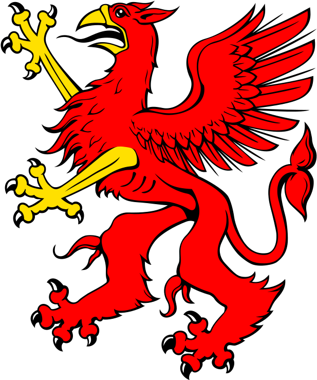 Clipart Griffin - Blason Riec Sur Belon (668x800)