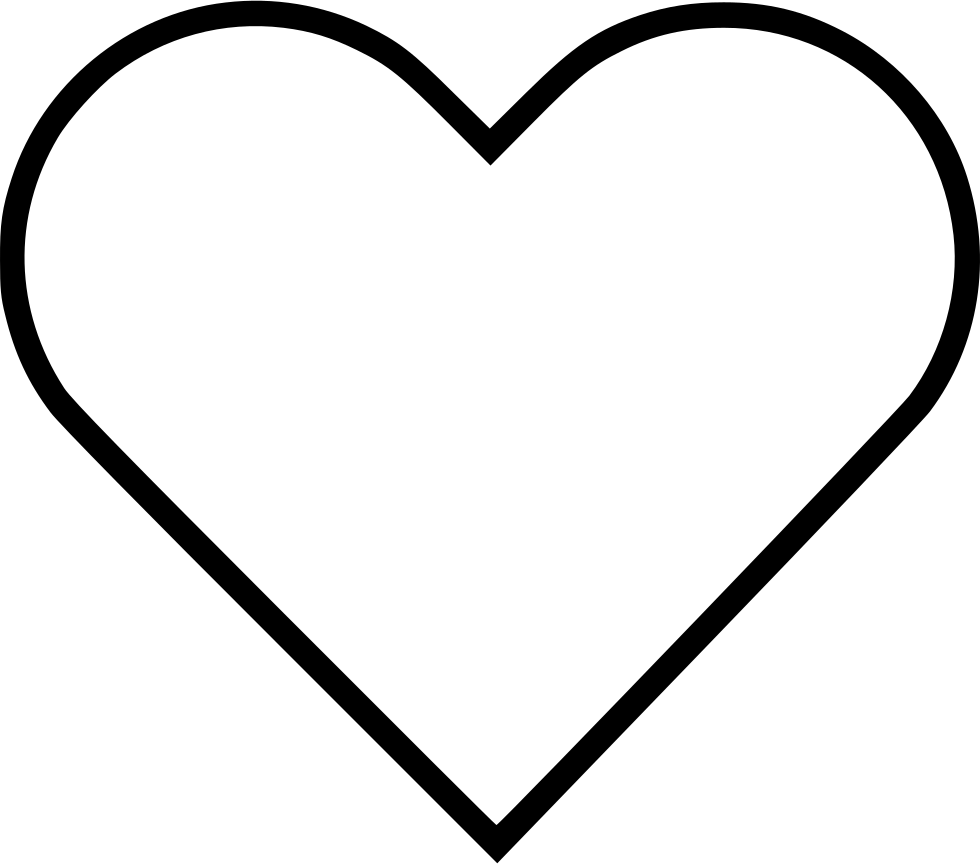 Heart Svg Png Icon Free Download - Heart Silhouette (980x864)