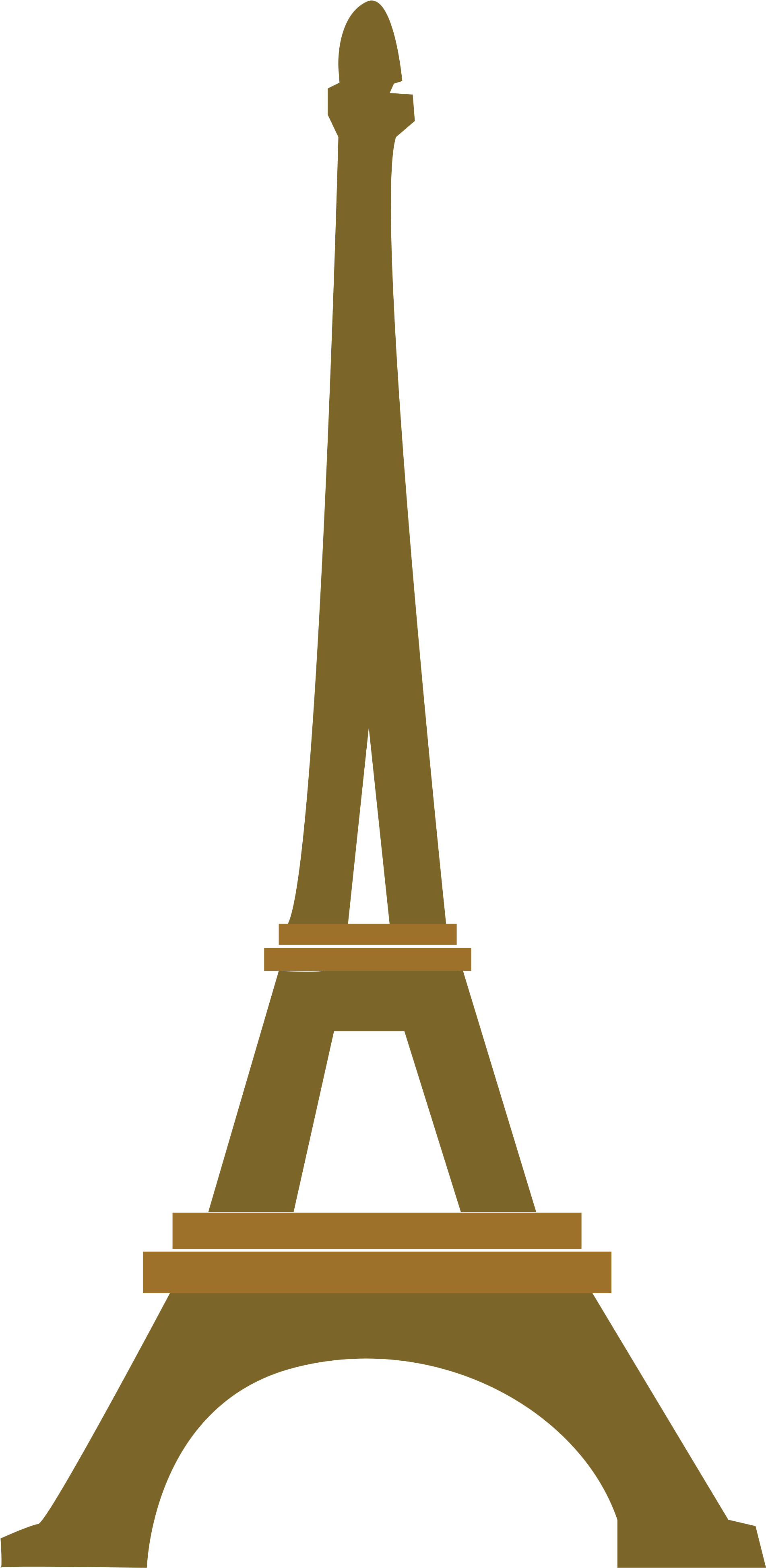Open - Eifel Tower Brownclip Art (2000x4000)