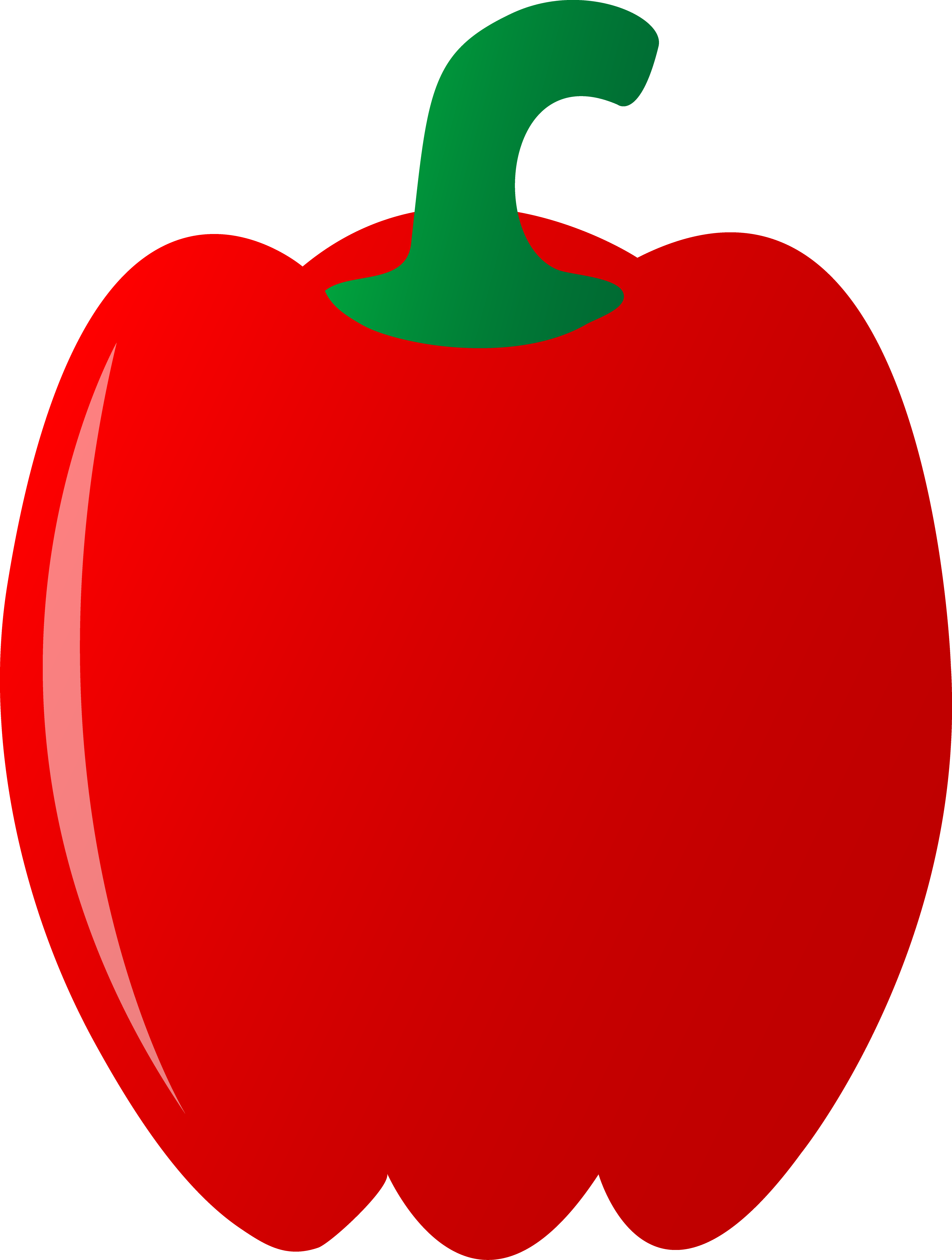 Green Bell Pepper Clipart - Clip Art Bell Pepper (3694x4889)