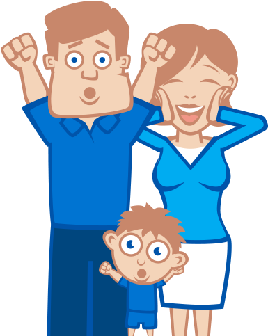 Bad Credit Personal Loans Happy Family - Loan (400x500)