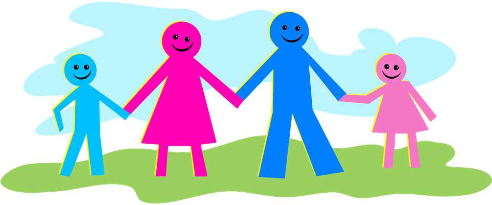 Medium Image - Color Family Stick Figure (1822x750)