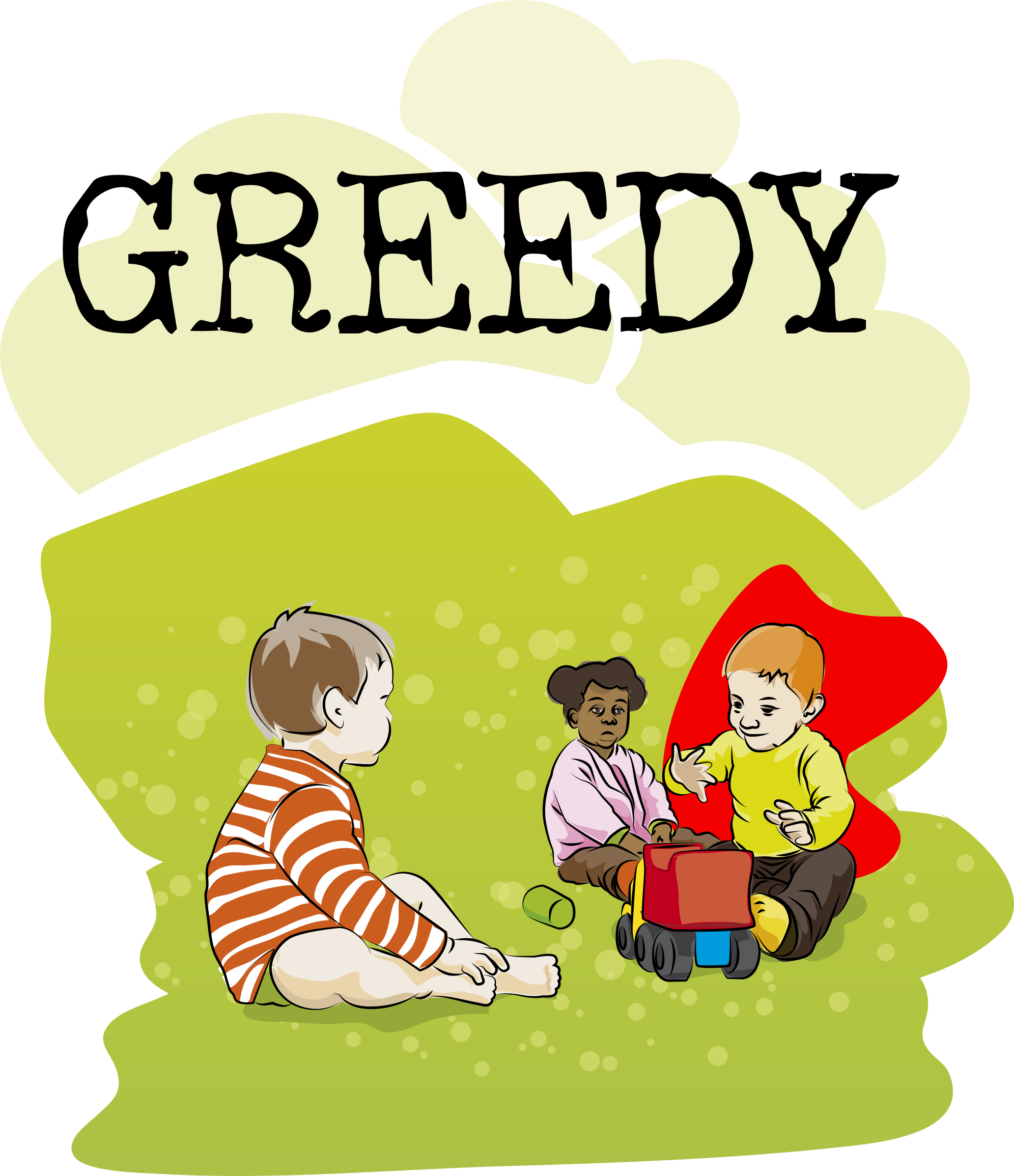 Big Image - Greedy Clipart (1992x2310)