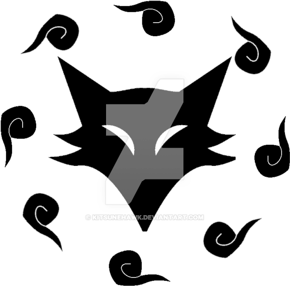 Kitsune Hawk Samurai Kamon By Kitsunehawk - Japanese Family Crest Fox (600x600)