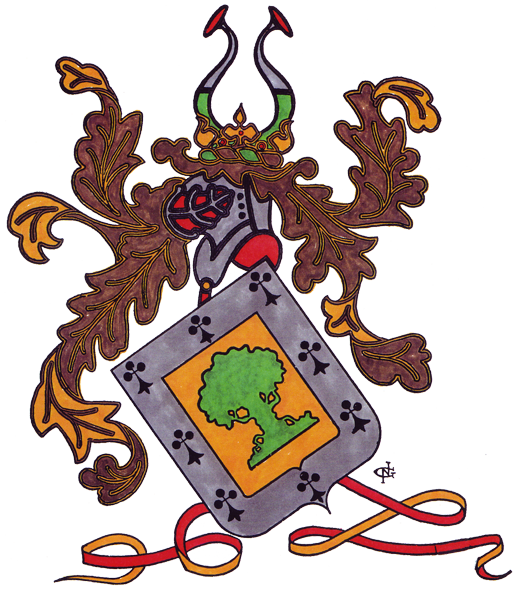 "the Crest Above The Wreath Consists Of Gold Horns - Moraga (515x595)