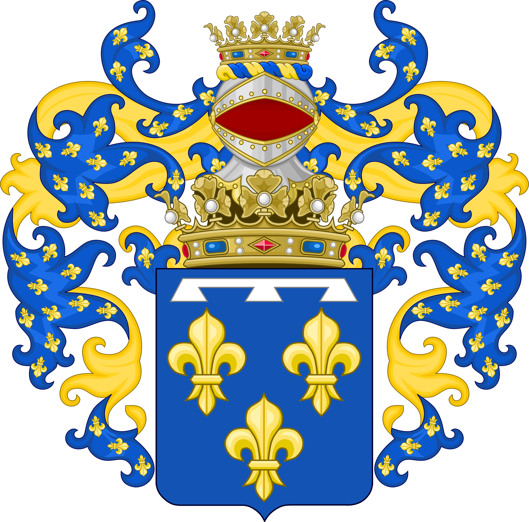 Open - Orleans Coat Of Arms (2000x1973)