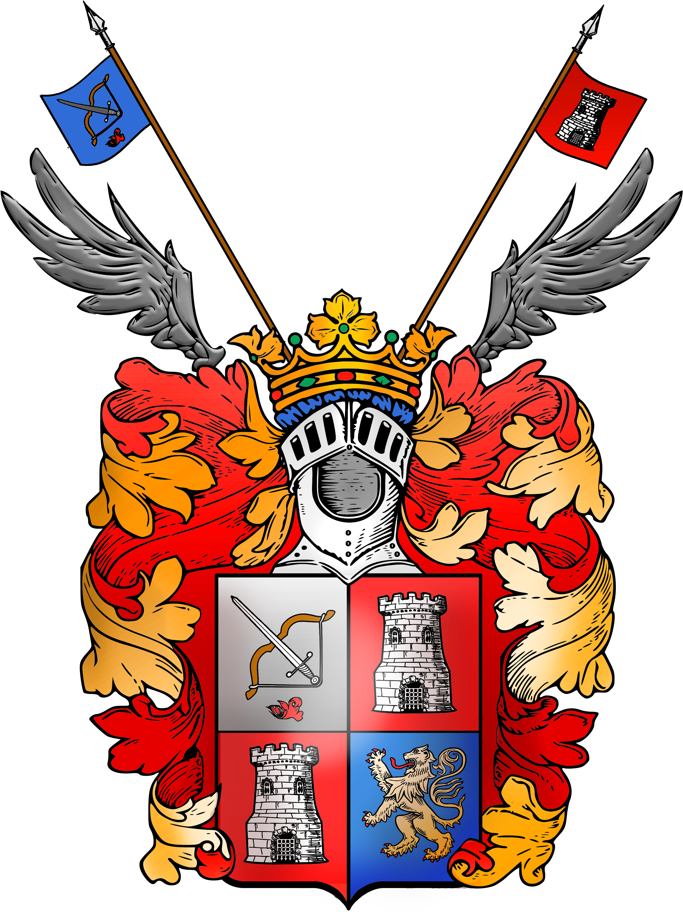 Simon Kozhin Family Crest 01color - Coat Of Arms (2670x3546)
