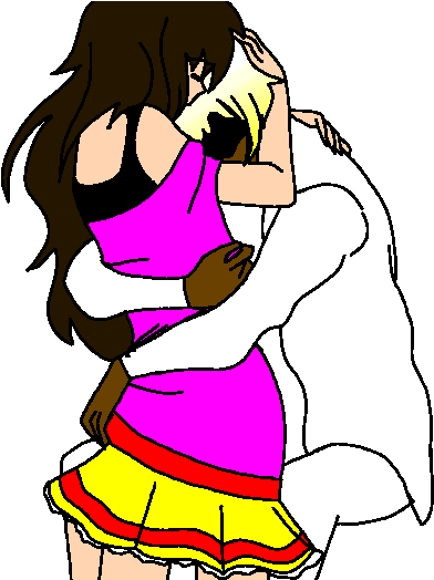 Anime Girl And Boy By Wilkar911 - Cartoon (500x523)