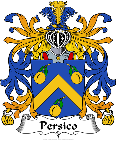Italian Family Crests Perisco - Viti Family Crest (400x497)