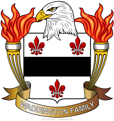 American Eagle Family Crests Waddell - American Eagle Family Crests Waddell (400x439)