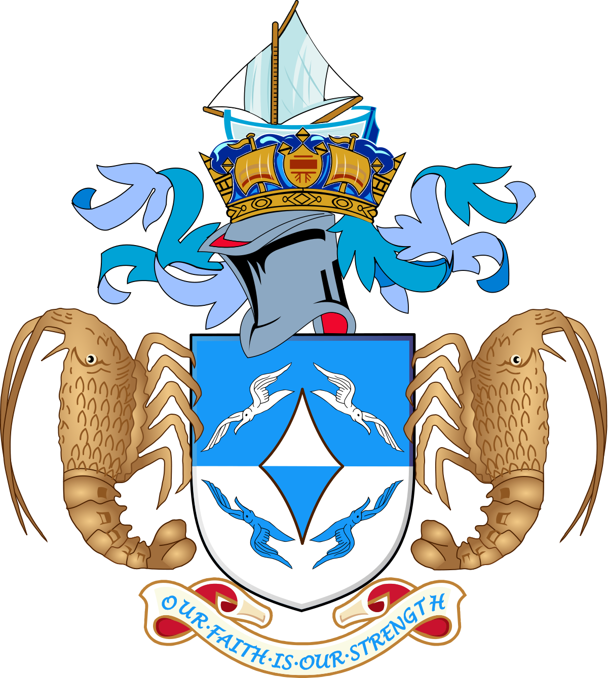 Tristan Da Cunha Coat Of Arms (1200x1339)