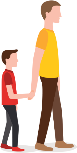Download Our Guide - Family Walking Clipart Transparent (271x525)