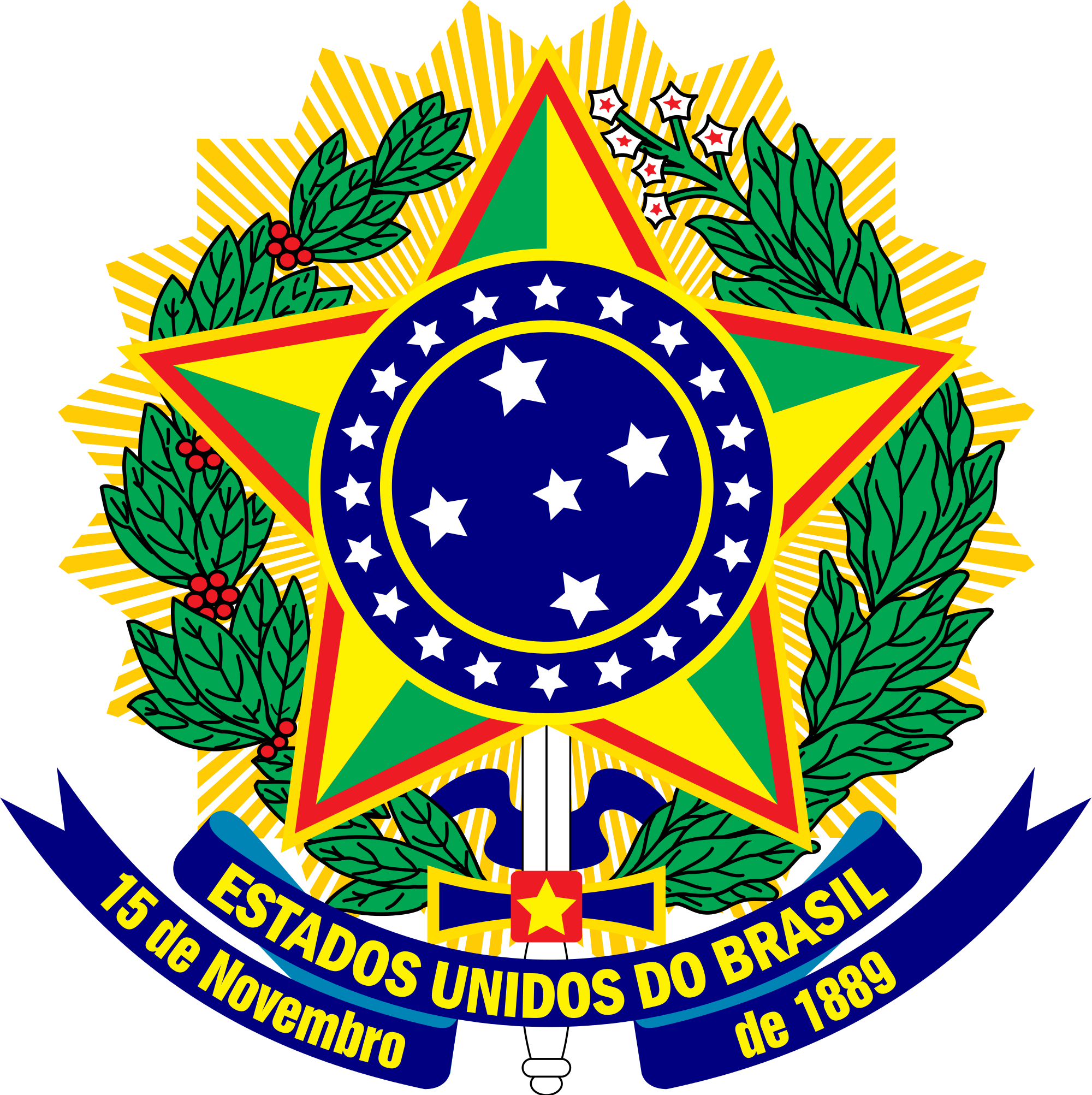 United States Of Brazil - Brazil Coat Of Arms (2000x2005)