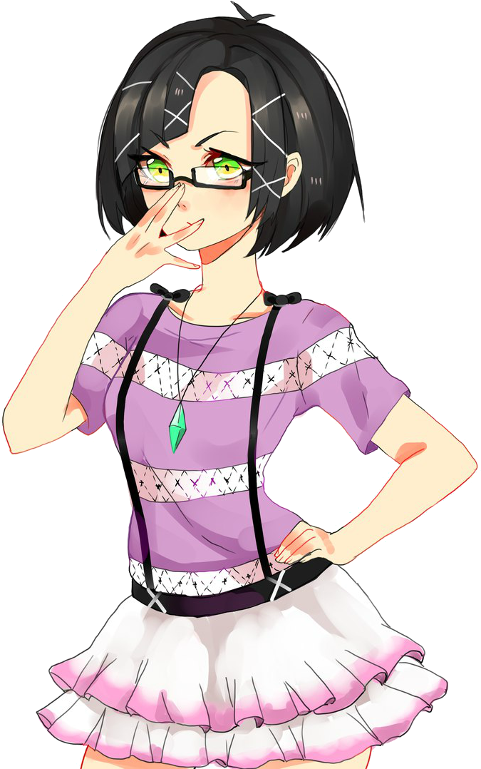 Glasses Girl By Dailylight - Poker (855x1080)
