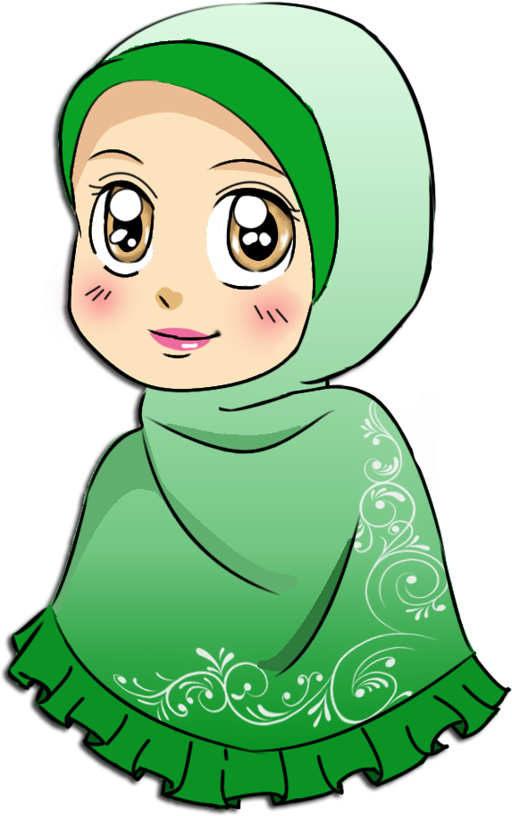 Muslim - Tudung Clipart (582x1000)