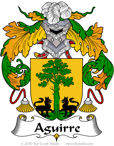 Spanish Family Crests Aguinaga - Aguirre Family Crest (400x509)
