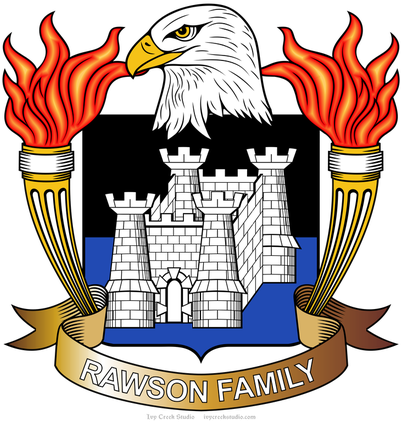 Hubbard Family Crest (400x439)