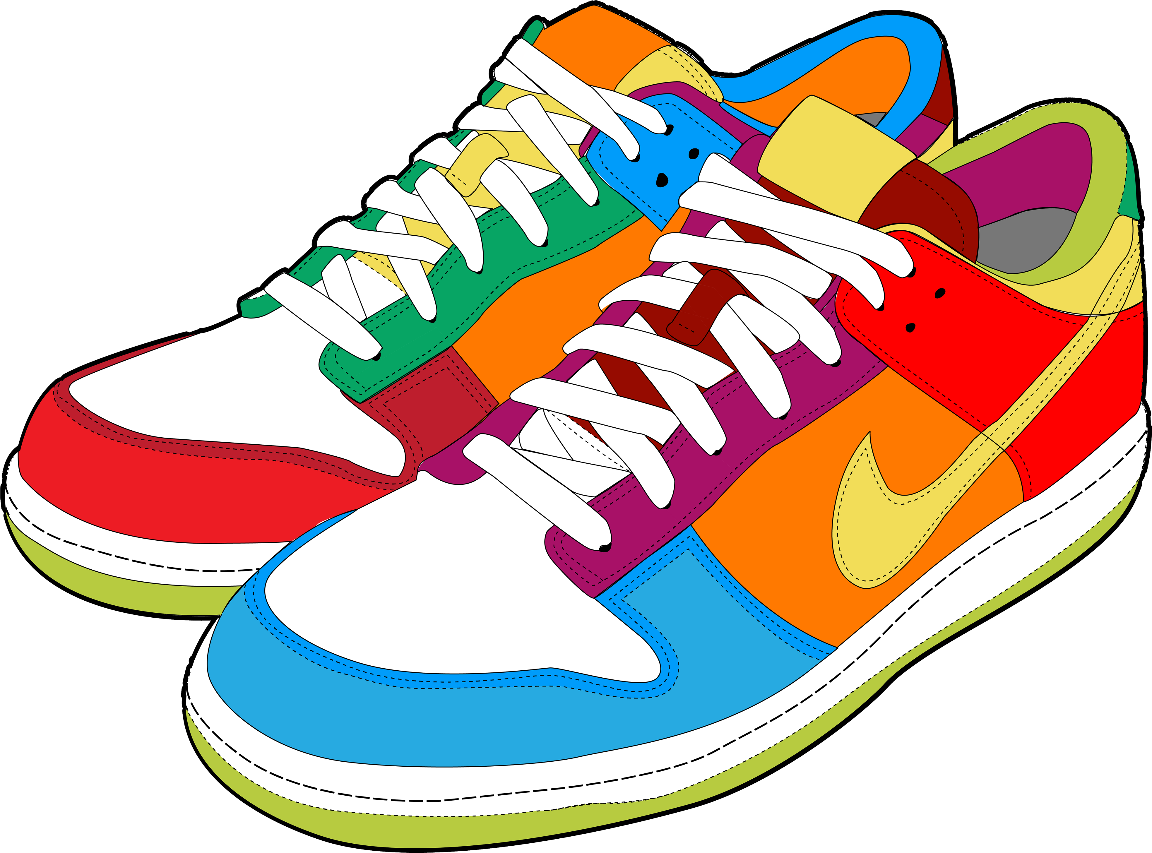 Bowling Shoes Clip Art - Shoes Clipart (4000x2961)