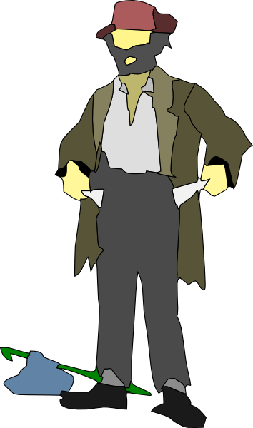 Beggar Clipart Png (354x600)
