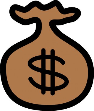 Clipart Bag Of Money (320x376)