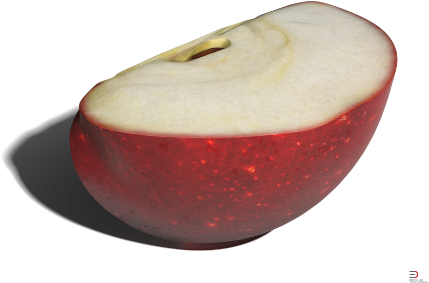 1 Red Apple Slice Royalty-free 3d Model - Apple Slice Png (920x690)