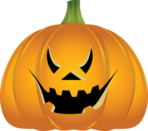 Download Icon - Cute Jack O Lantern Faces (505x446)