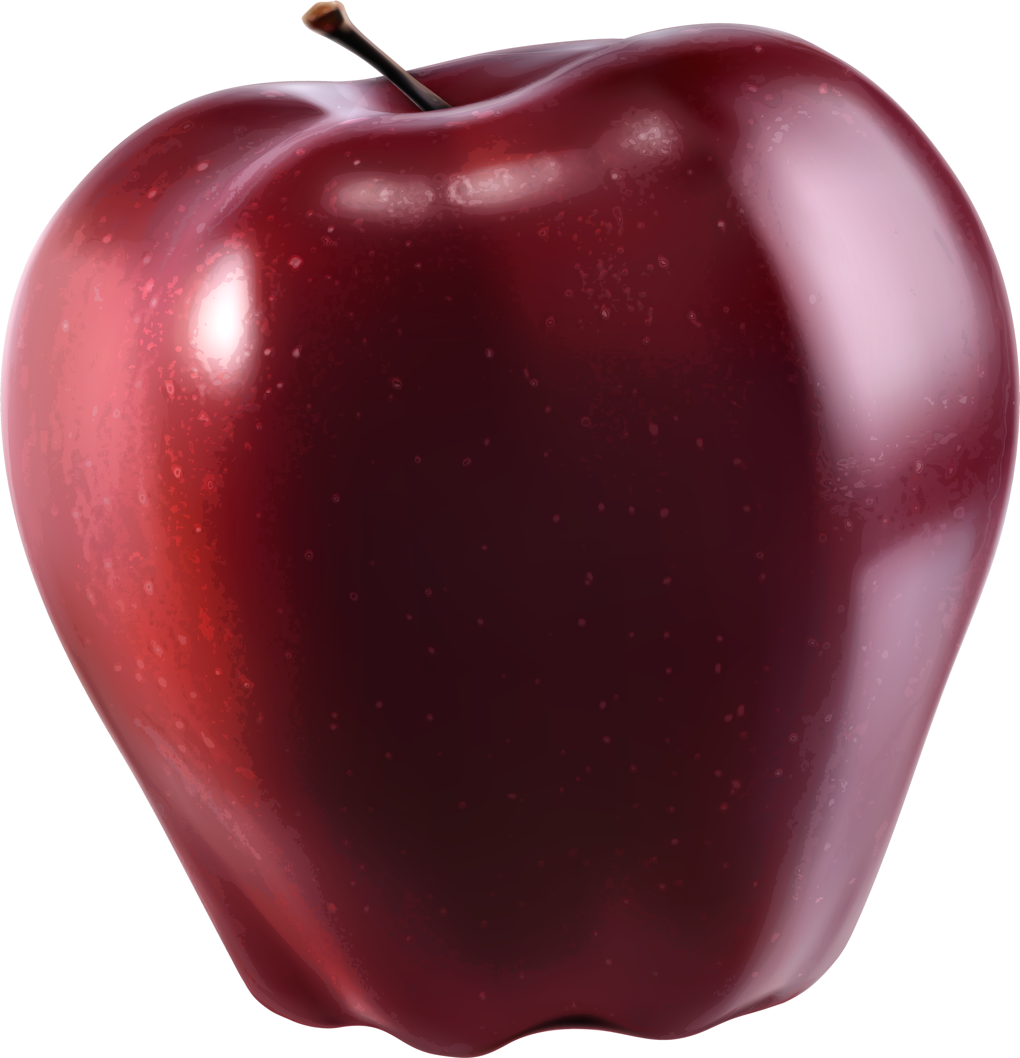 Red Apple Png Clipart - Apple Png (3439x3566)
