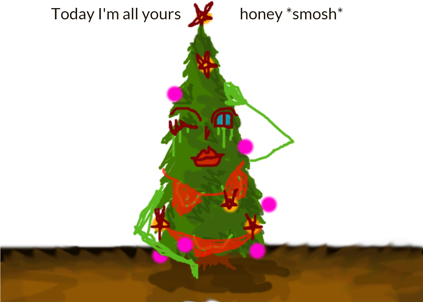 Untitled Drawing By Heavelyn The Trully Horrible Christmas - Drawing (1350x1020)