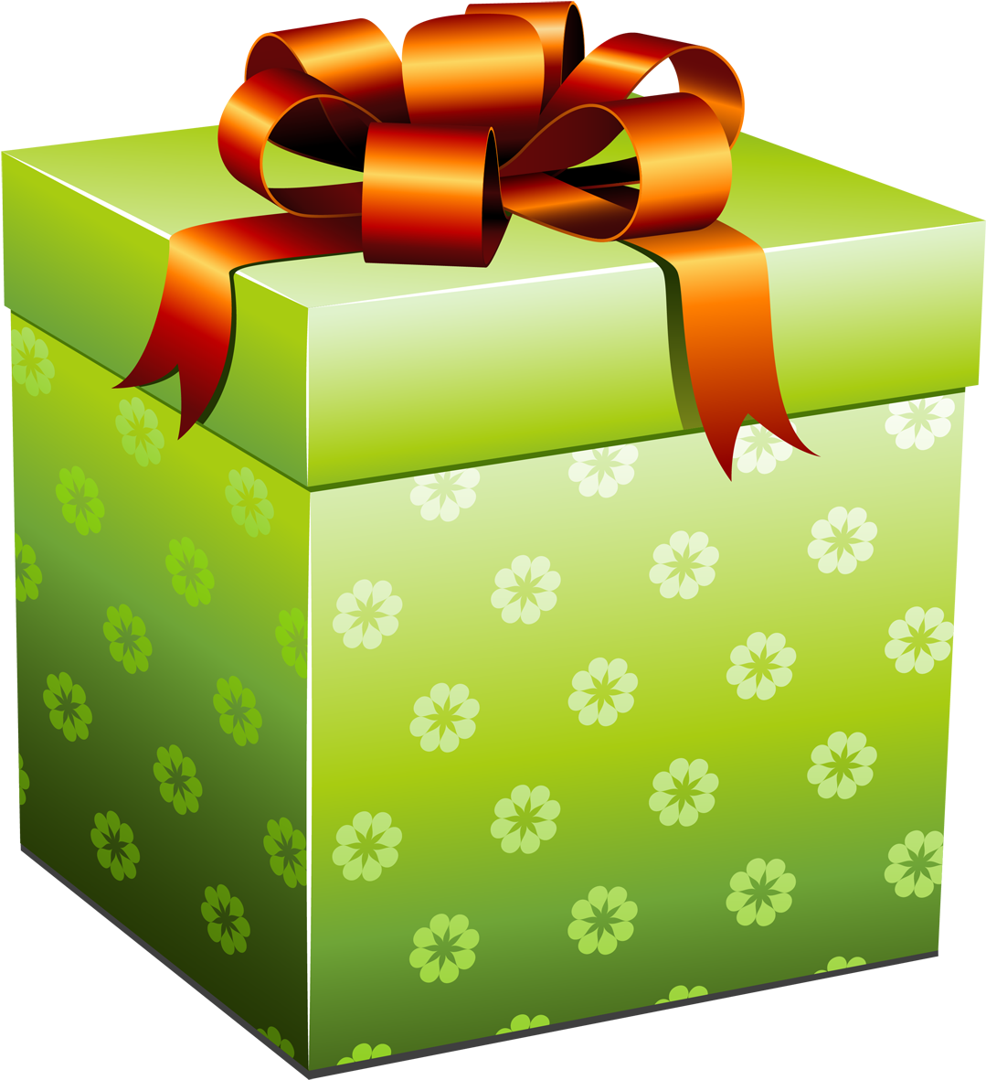Green Present Box With Red Bow Png Picture - Earthlanderpro 50 Feet Expandable Durable Hose Metal (1200x1242)