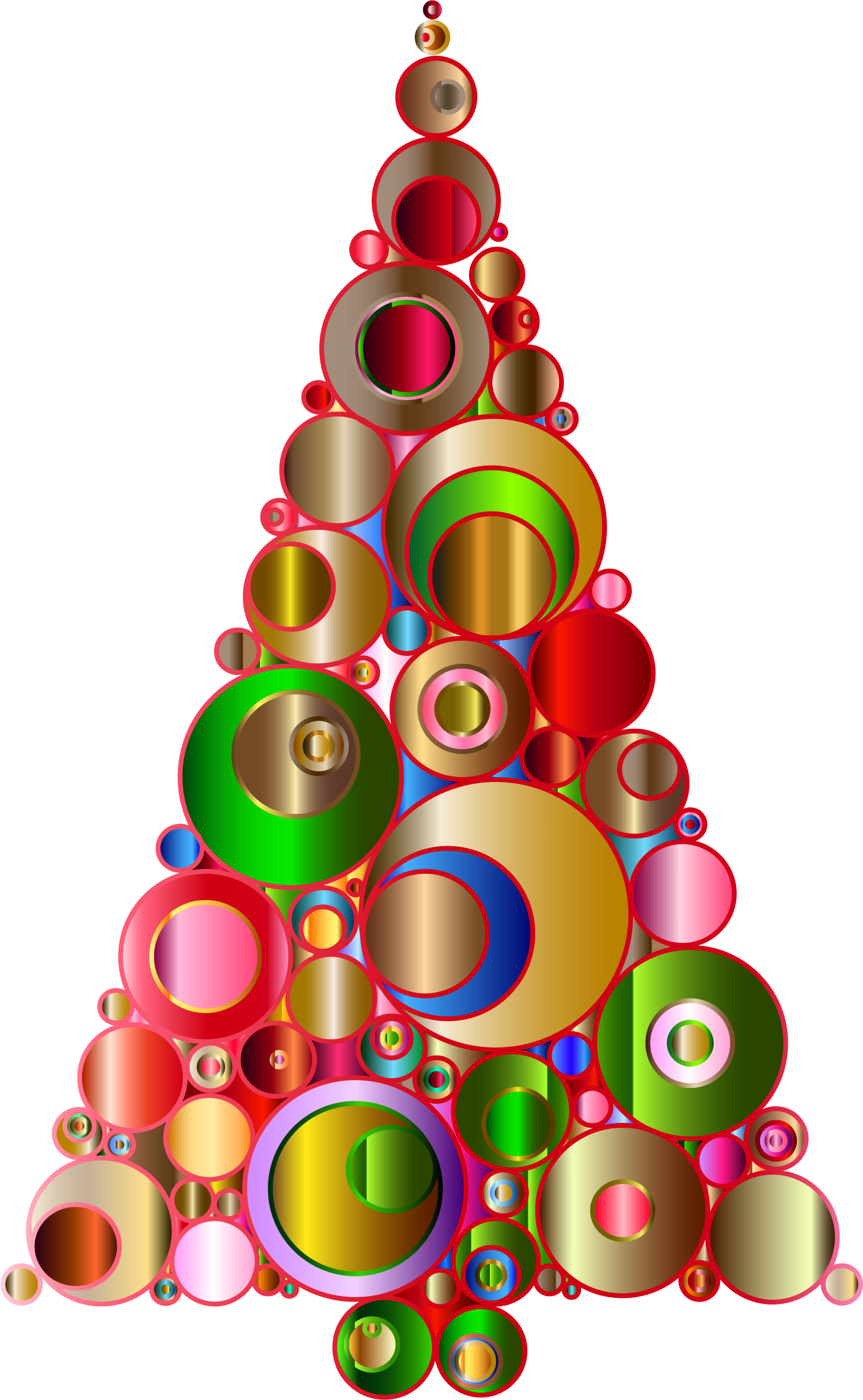 Abstract Christmas Tree Clipart - Abstract Christmas Clip Art Free (1411x2288)