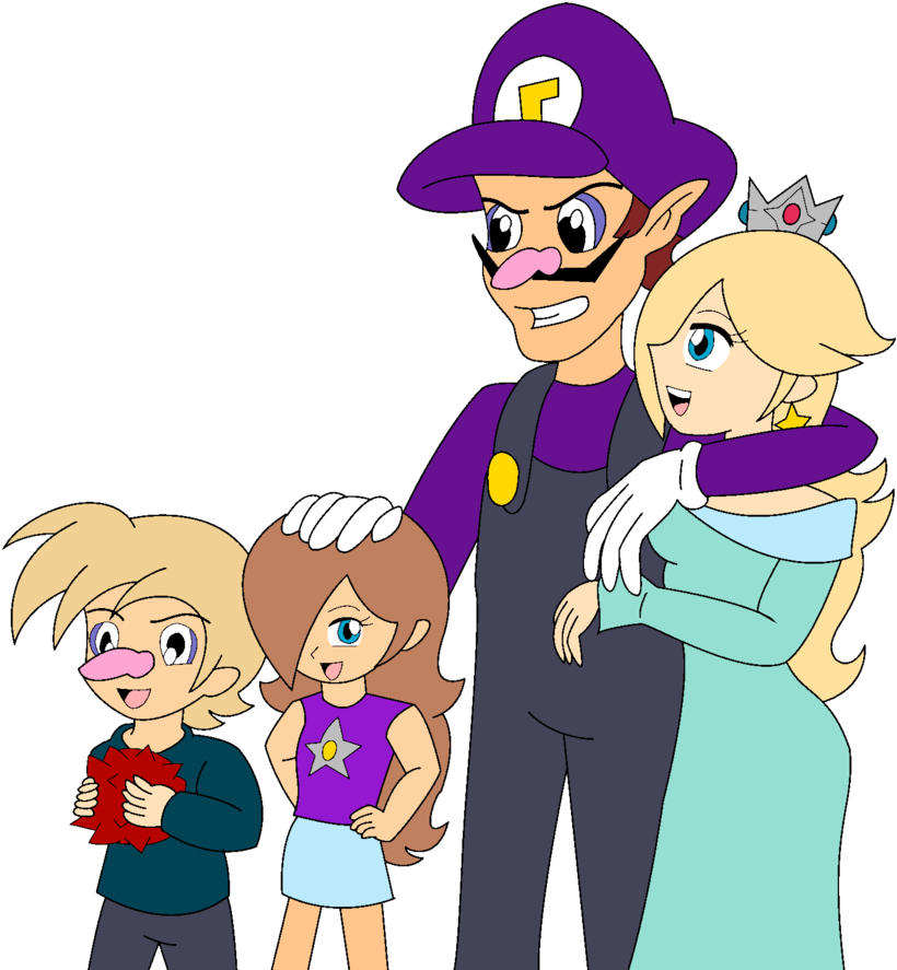 Waluigi And Rosalina's Family By Chicktristen94 - Waluigi And Rosalina (886x901)