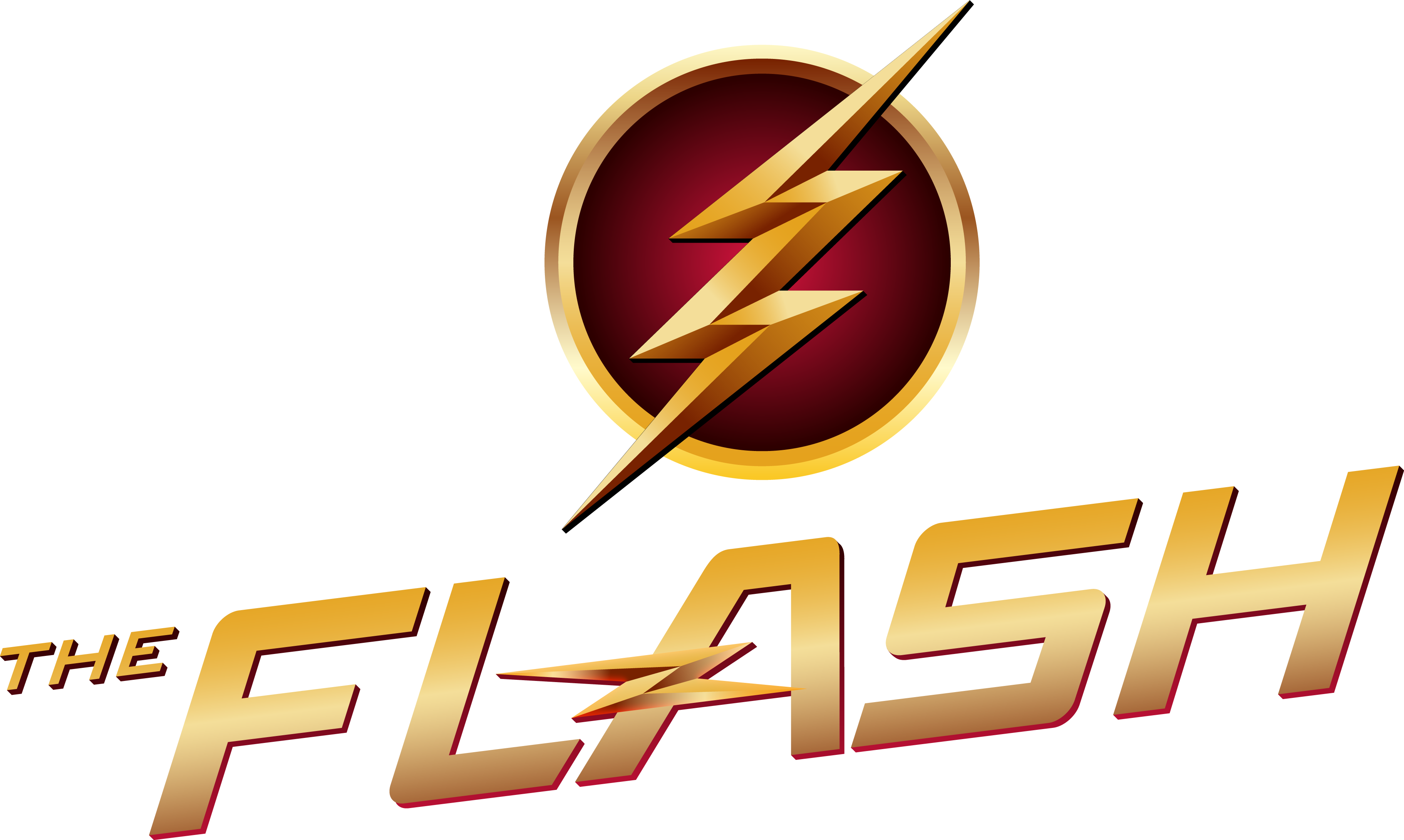 The Flash 2014 Tv Series - Logo The Flash Png (3646x2181)