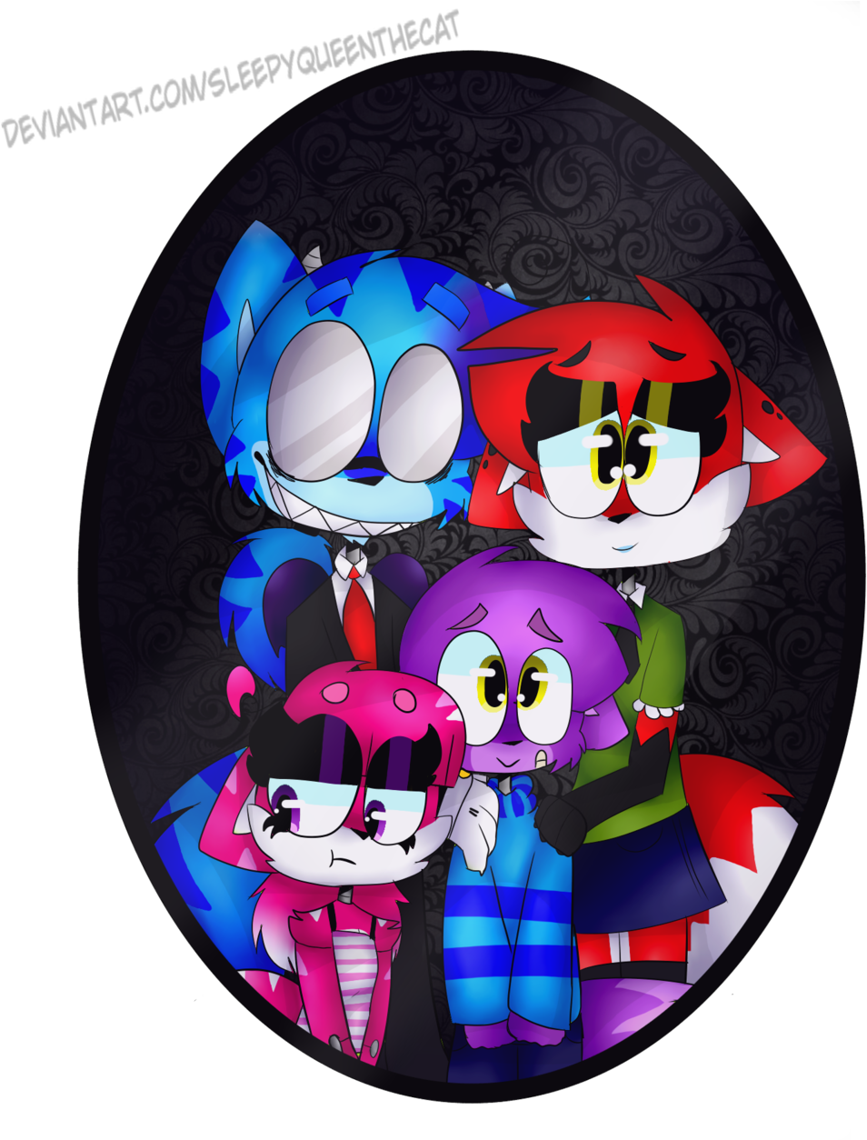 Sleepyqueenthecat Old Family Picture [ Speedpaint] - Drawing (1024x1253)