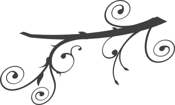 Swirly Tree Clip Art Clipart - Tree Branch Clip Art (570x343)
