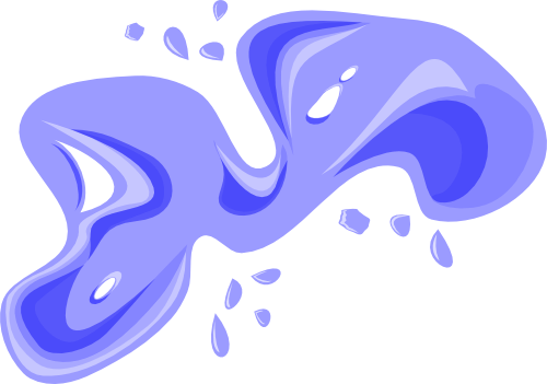 Water's Cutie Mark By Kinnichi - Mlp Water Cutie Mark (500x351)