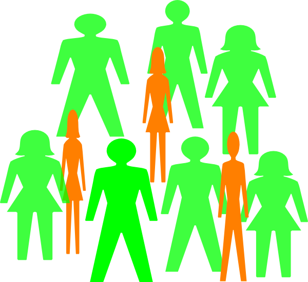 7 In 10 People Clip Art - Illustration (600x548)